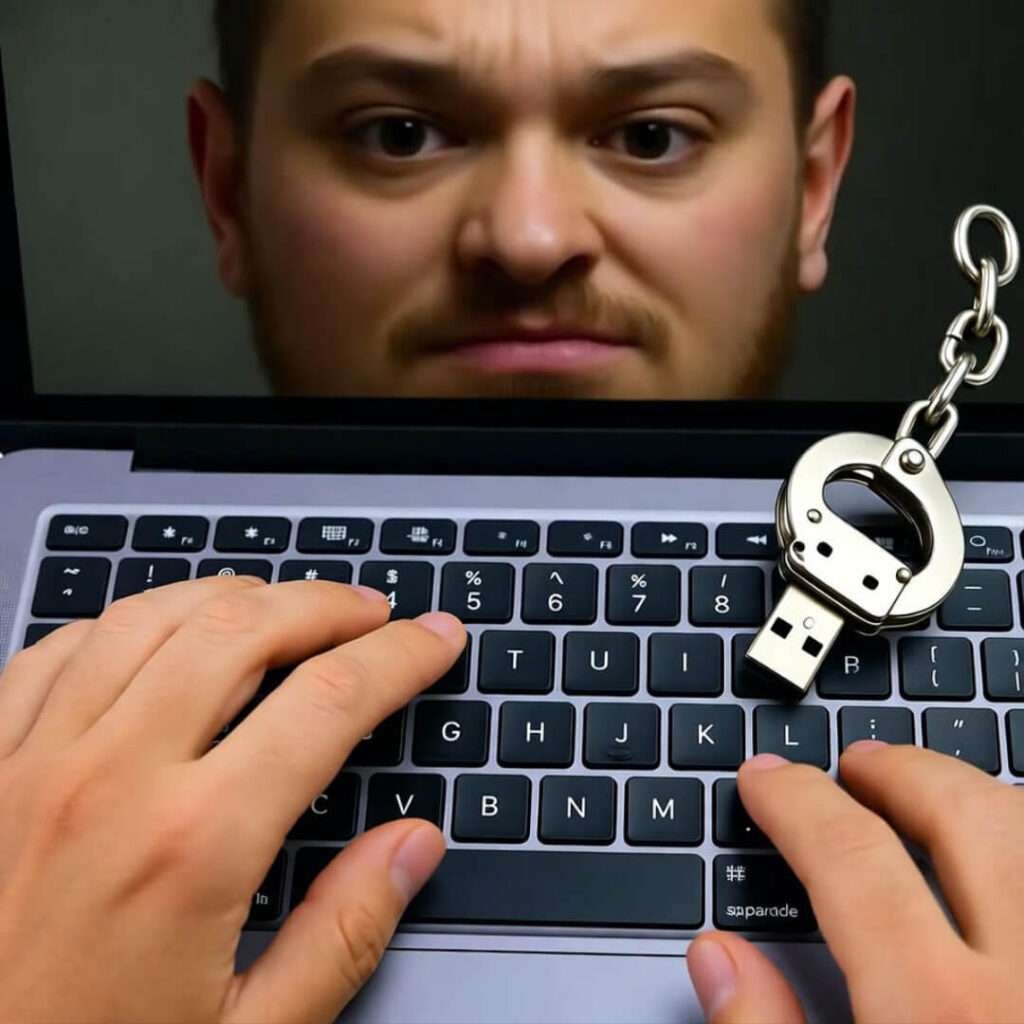 Sneakers on desk, tapping Bitcoin amid SEC papers and crumbs.