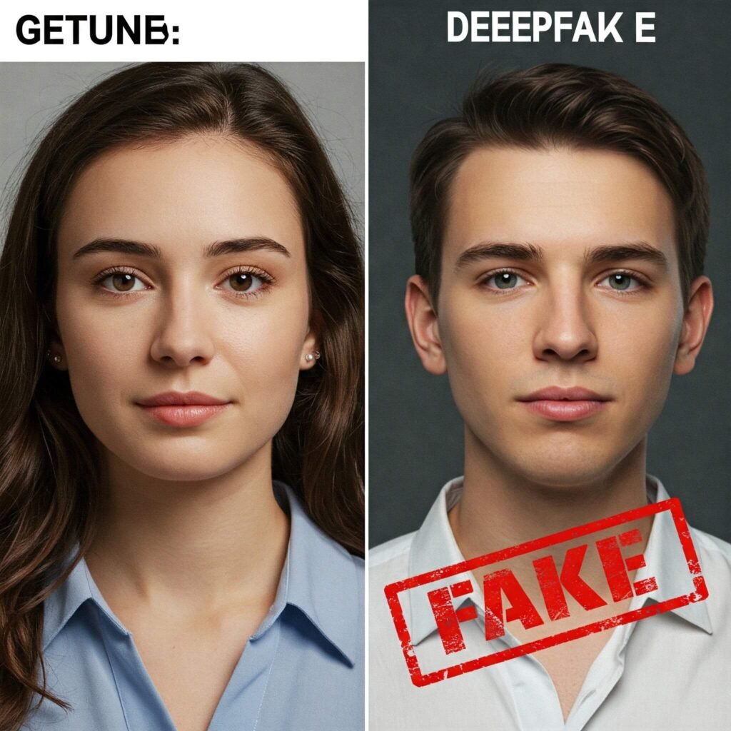 Real vs Deepfake Video Comparison