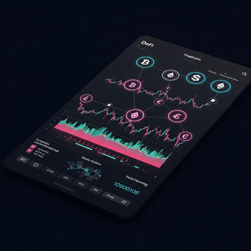 Mock DeFi Interface: Crypto Charts