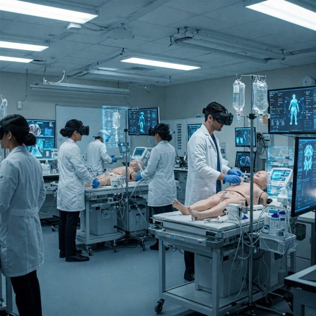 High-tech medical simulation lab