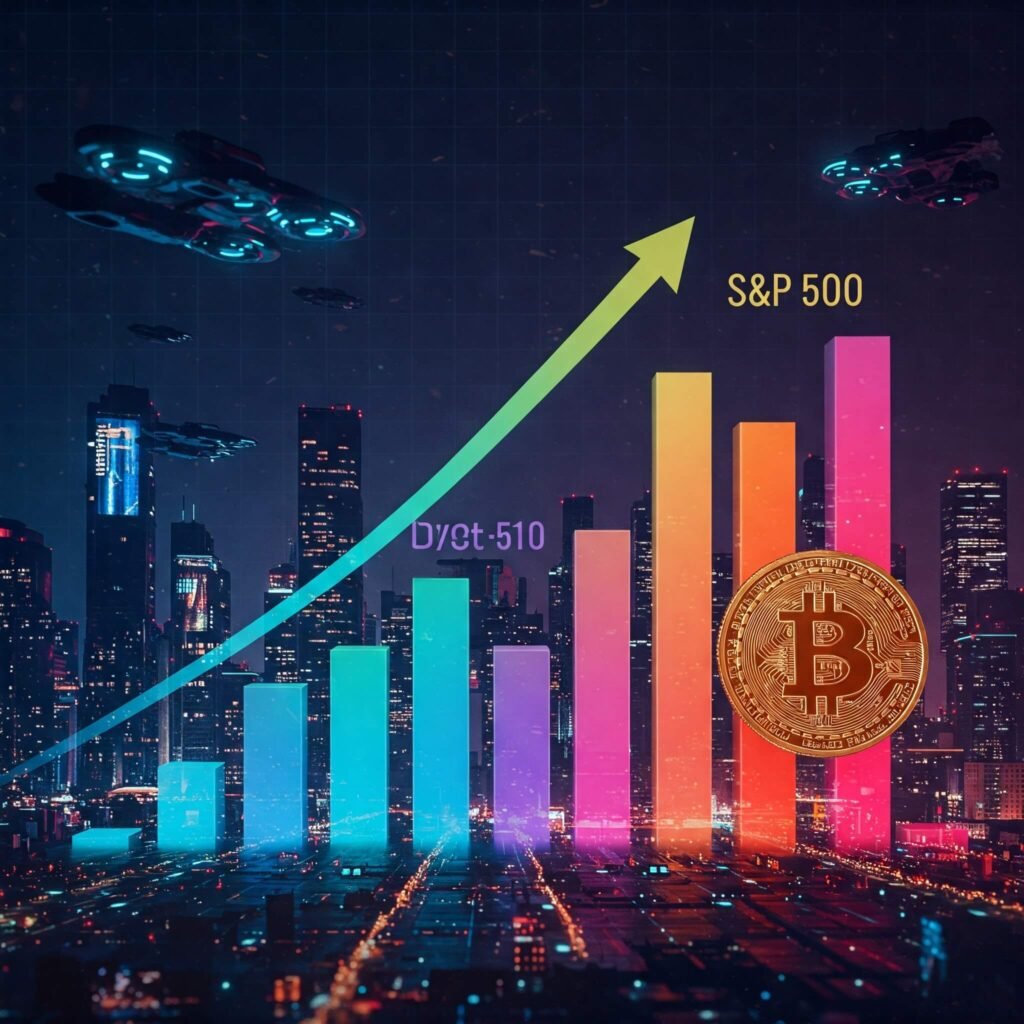 Bitcoin vs S&P 500 Growth