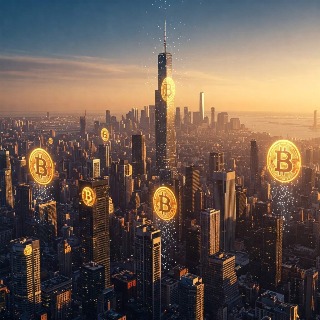 Bitcoin Cityscape Growth