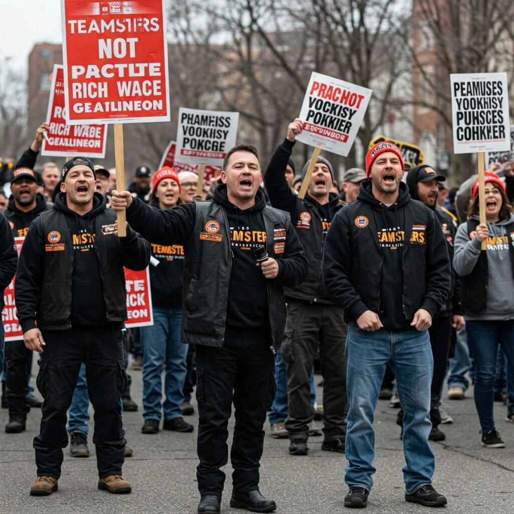 Teamsters Practice Picket