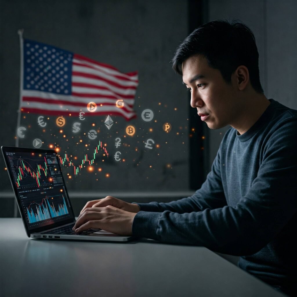 Crypto Investor US Flag