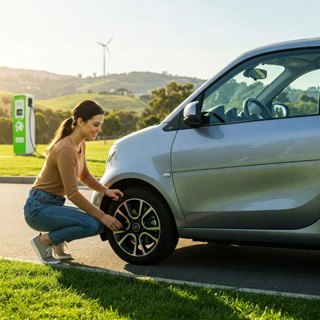 Smart Car Tire Pressure Check