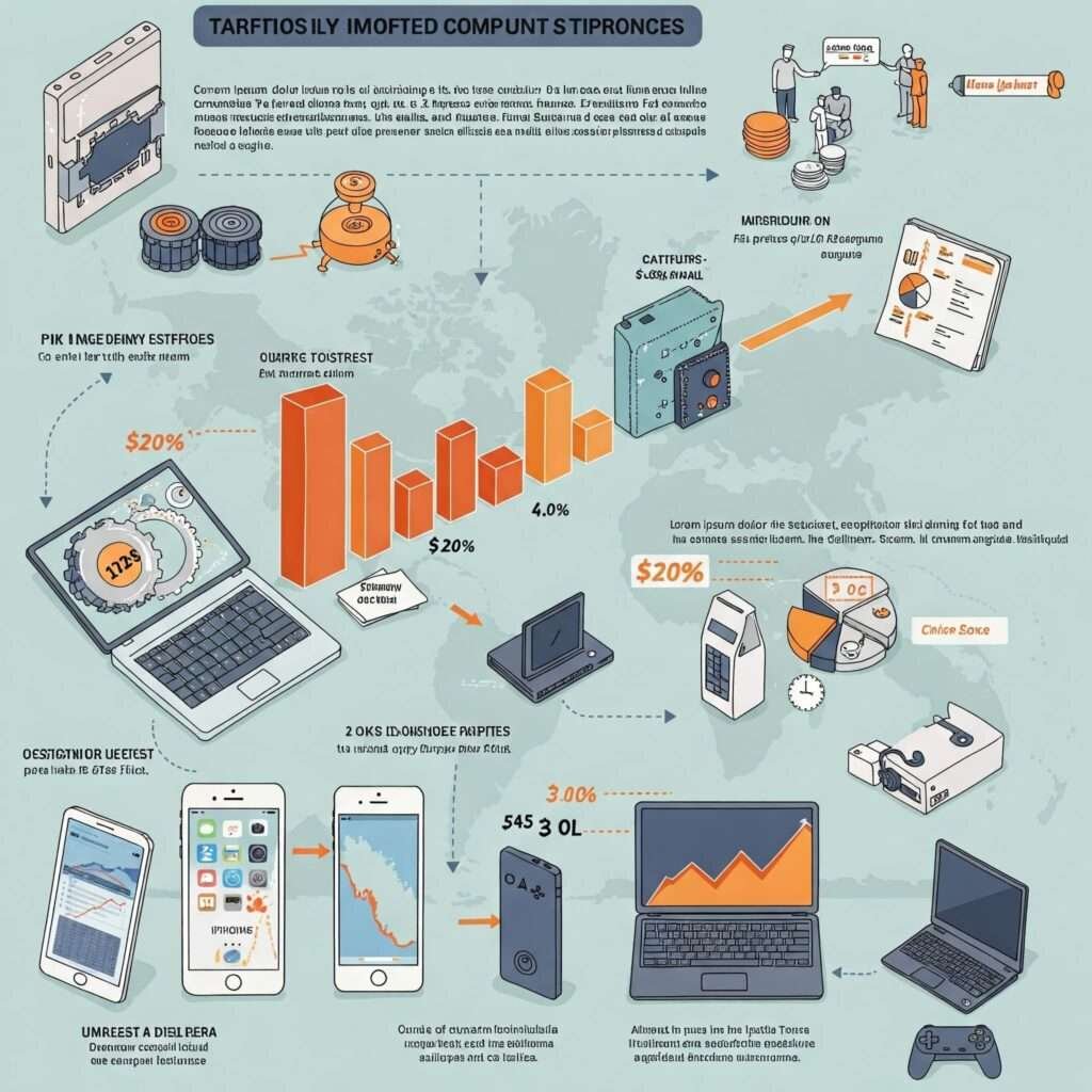Tariffs Increase Tech Prices Infographic