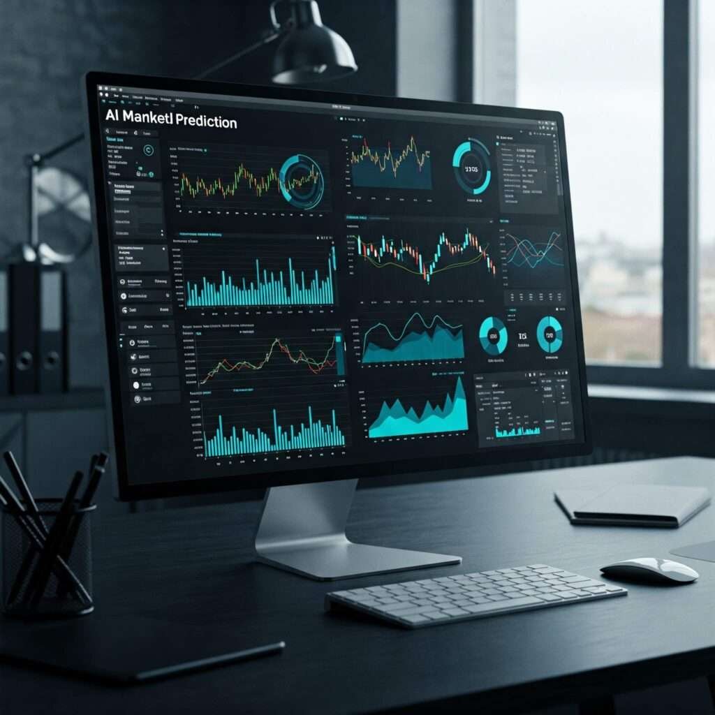 AI market prediction dashboard