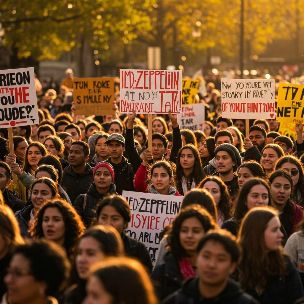 Immigration Rally: Immigrant Song Lyrics