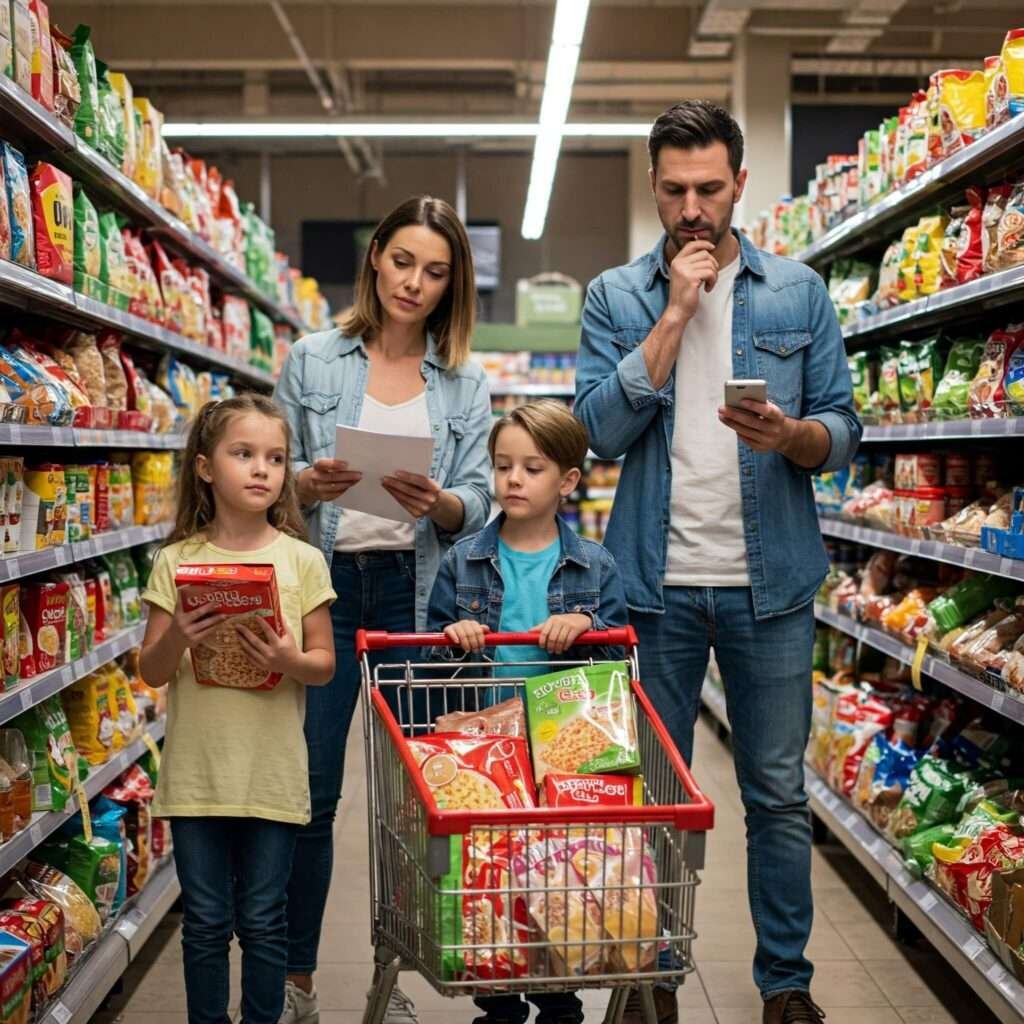 Family grocery shopping: Inflation impact